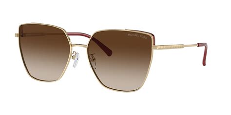 Michael Kors MK1143D Fuji 61 Brown & Light Gold .